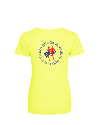 Rising Brook Runners Ladies Hi Vis T-Shirt