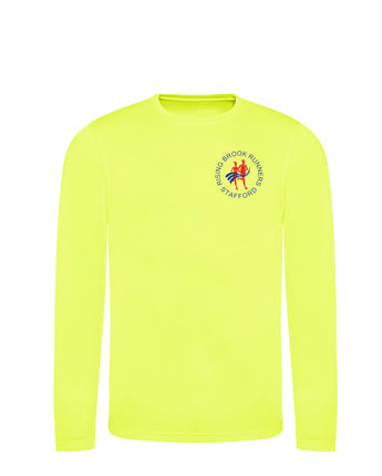 Rising Brook Runners Men's Hi Vis Long Sleeve T-Shirt